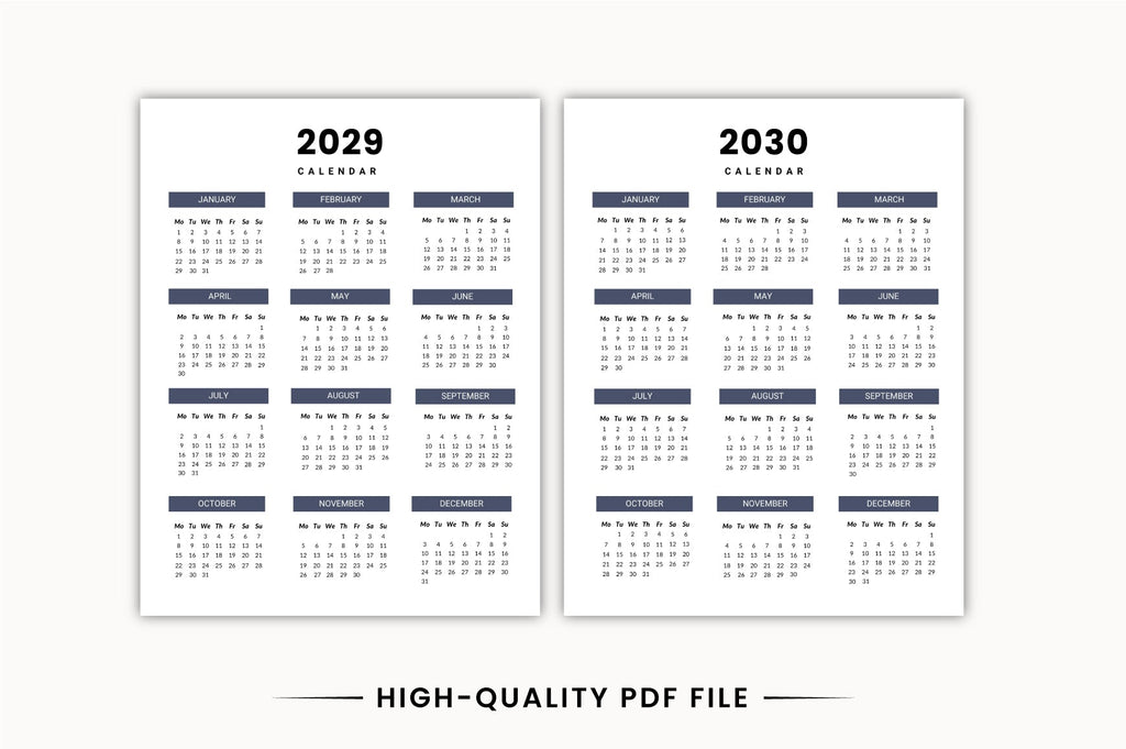Long Term Monthly Planner