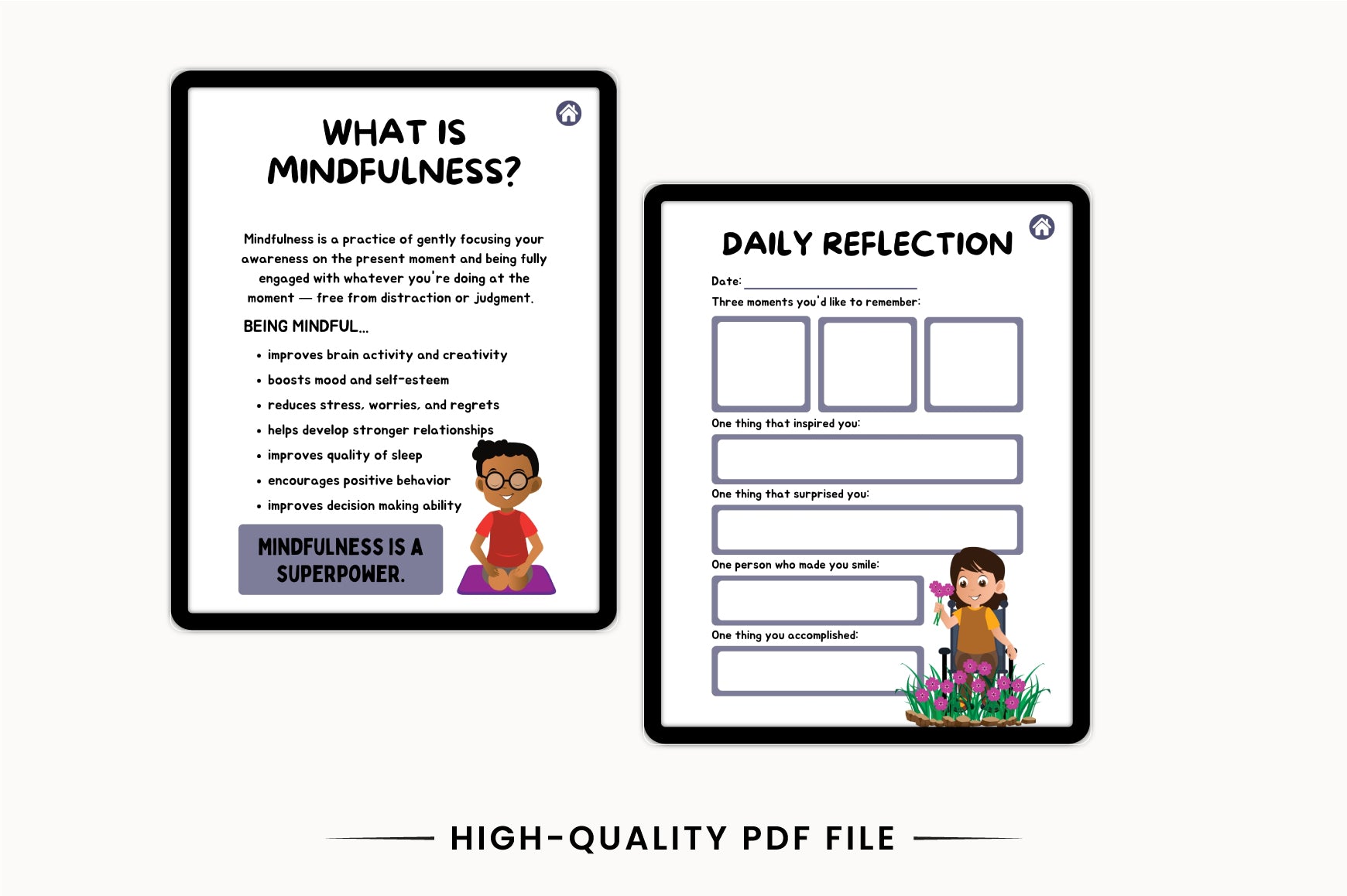 Kids Meditation Mindfulness Journal