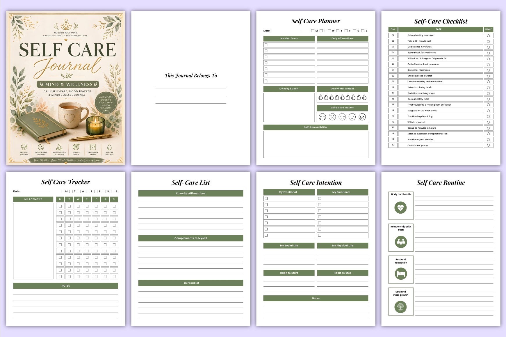 Self Care Journal