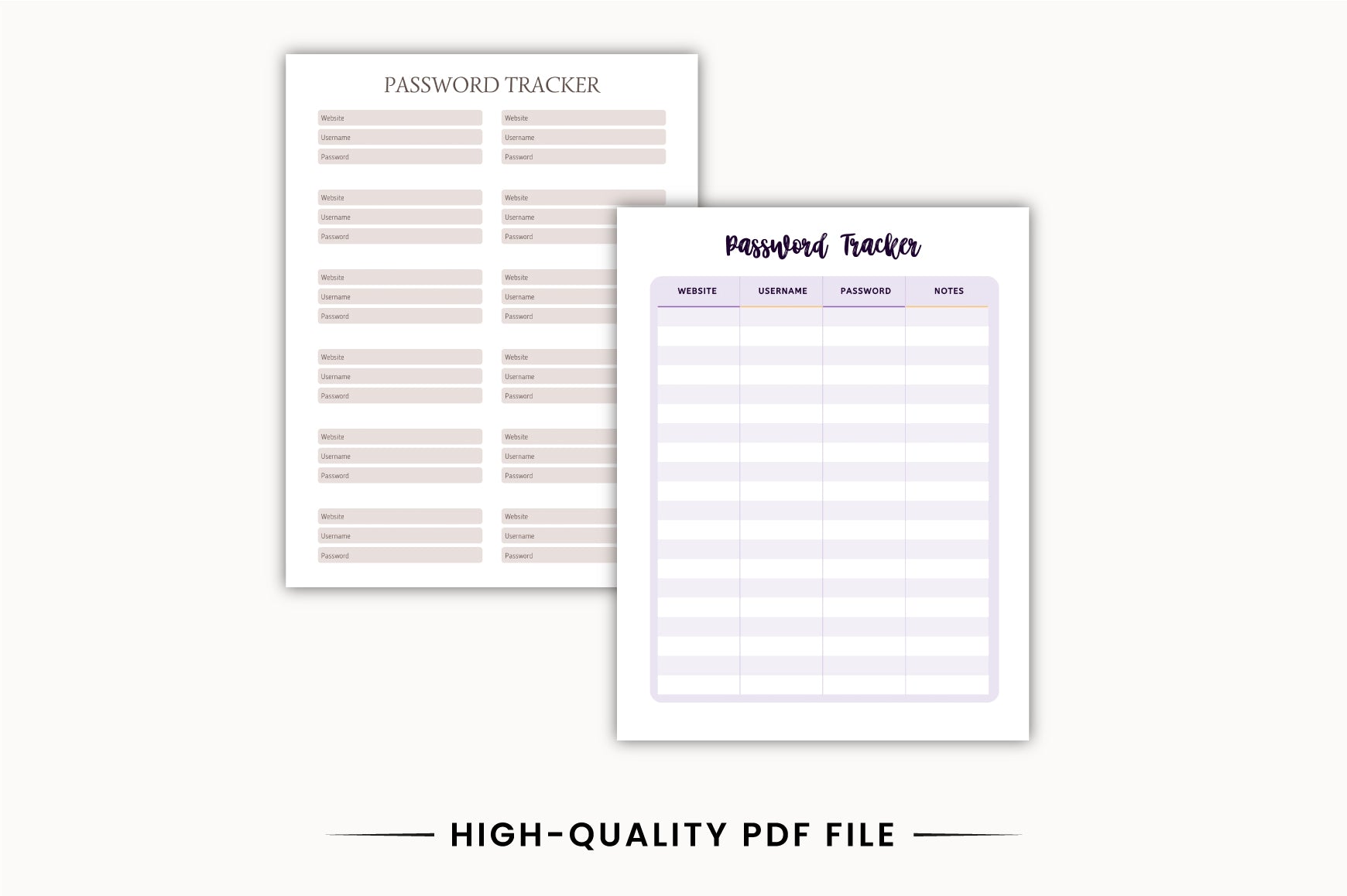 Password Keeper Planner