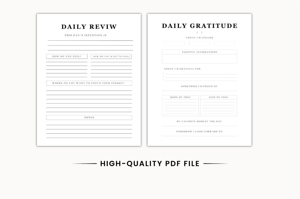 Daily Gratitude Reflection Journal