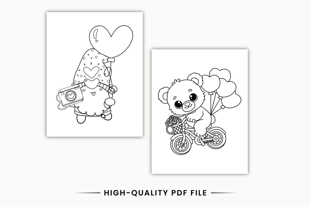 Love Theme Coloring Planner