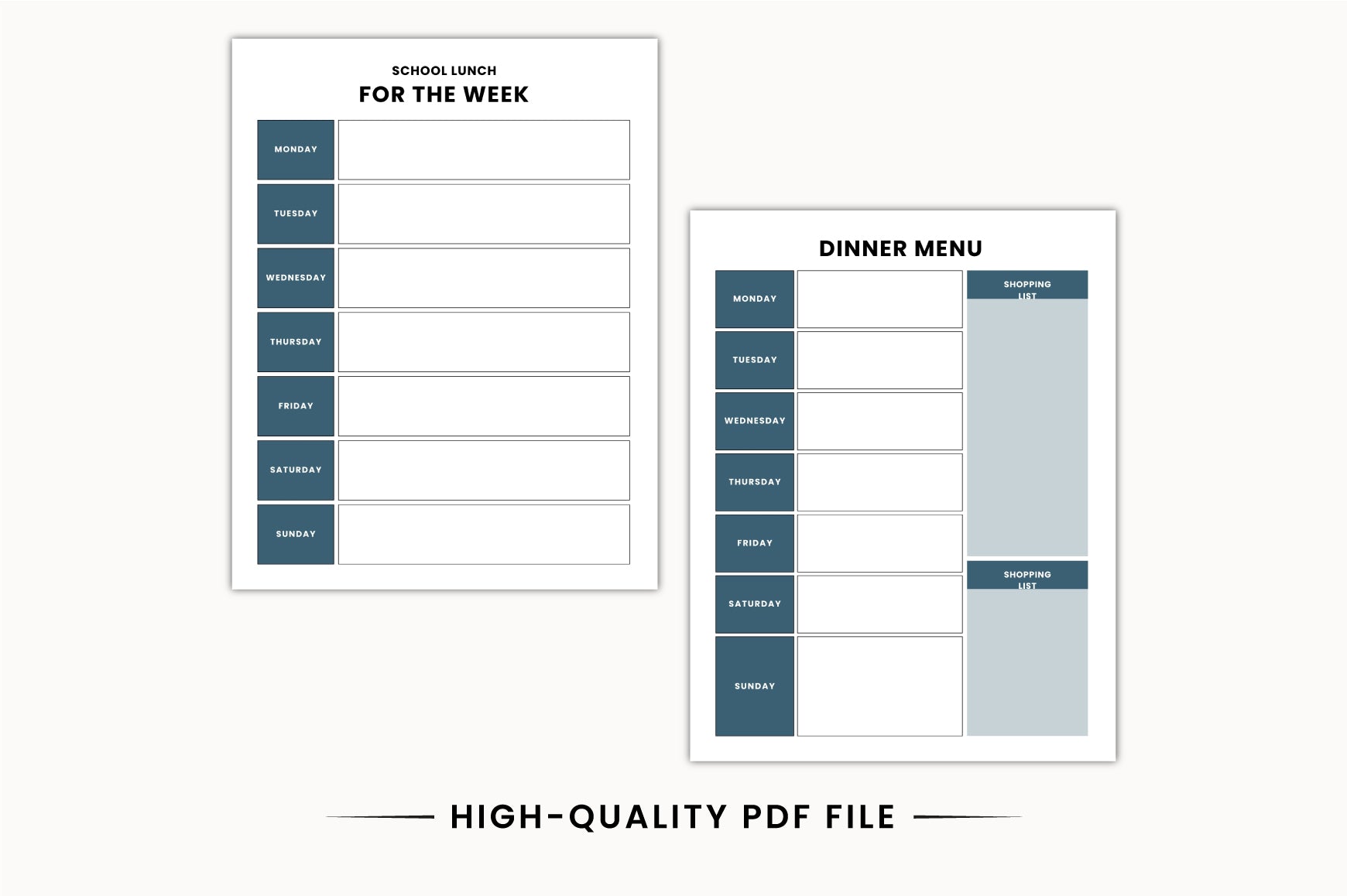 Adult ADHD Life Management Planner Printable Pages