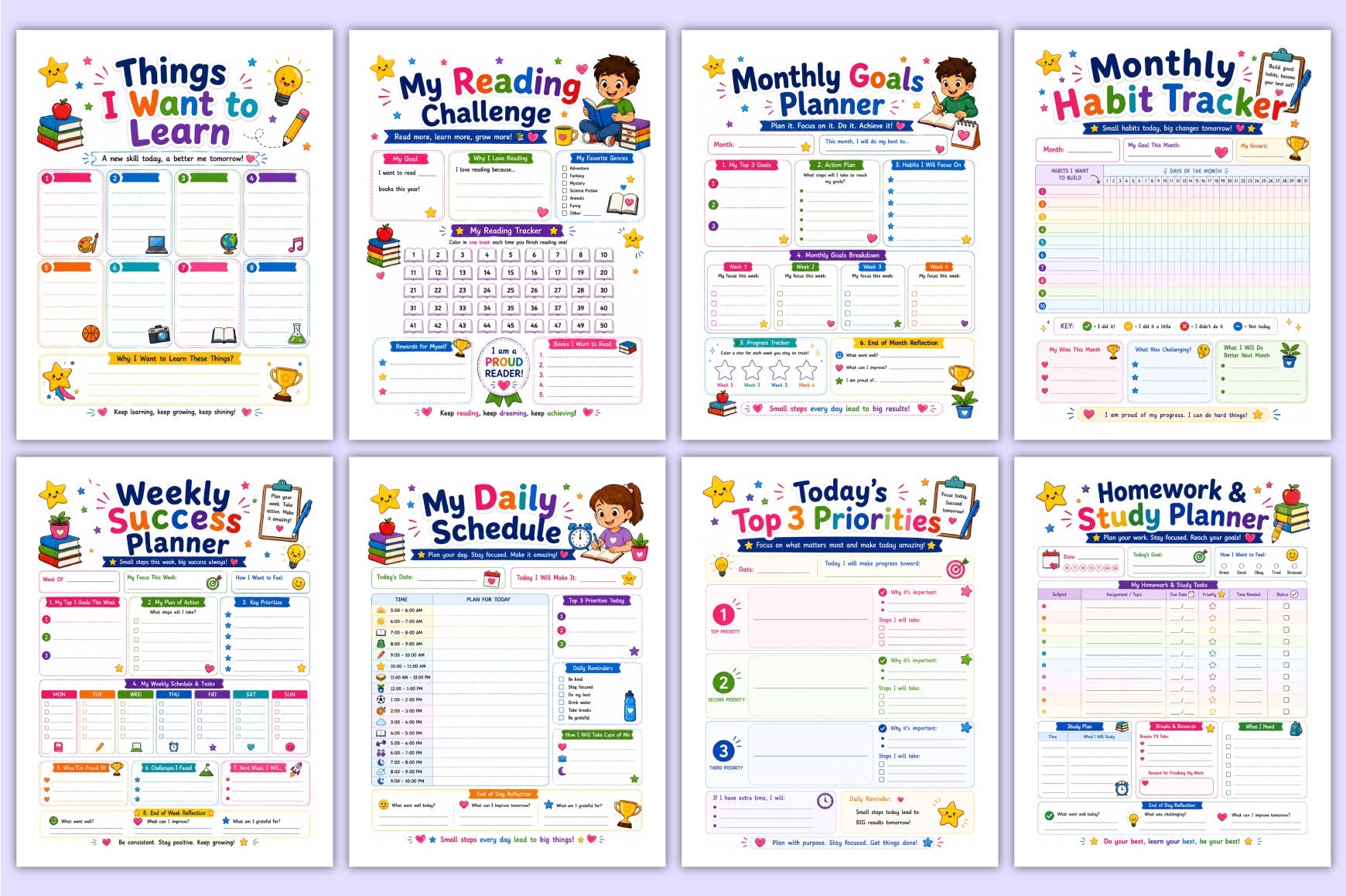 Future Achievers For Kids Planner