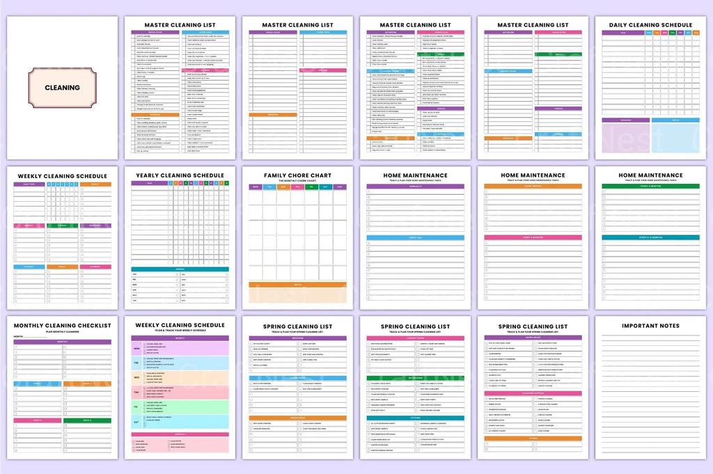 Ultimate ADHD Life Organizer goal setting and habit tracker pages