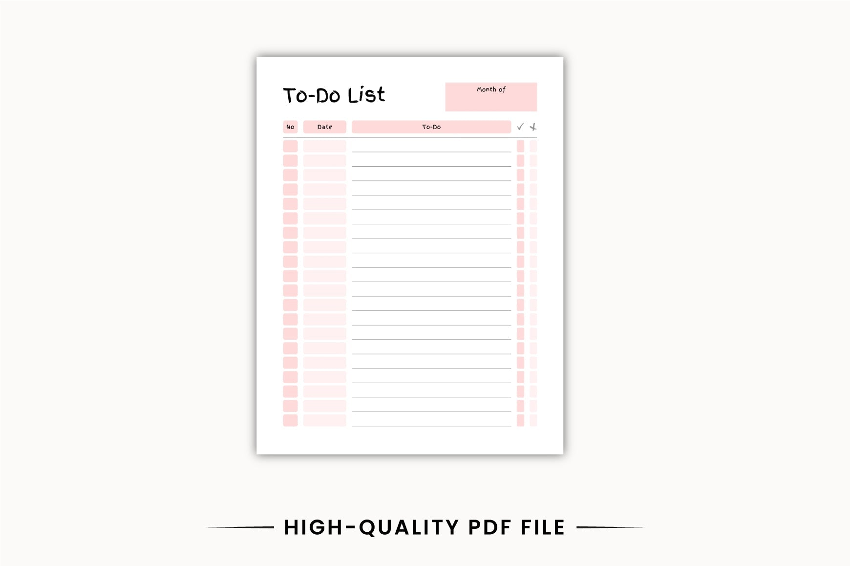 Productivity To-Do List Planner