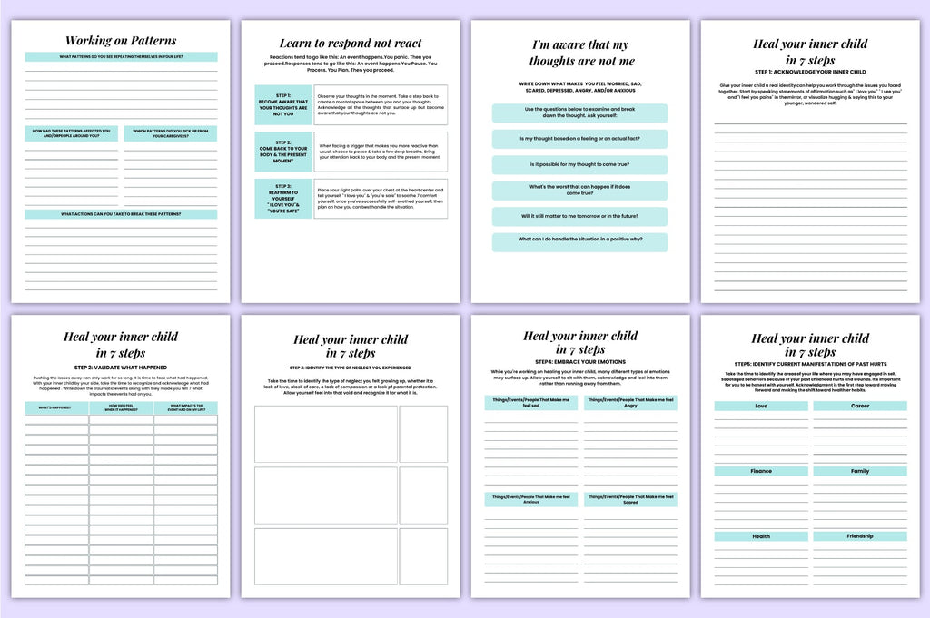 Trauma Healing Ptsd Workbook