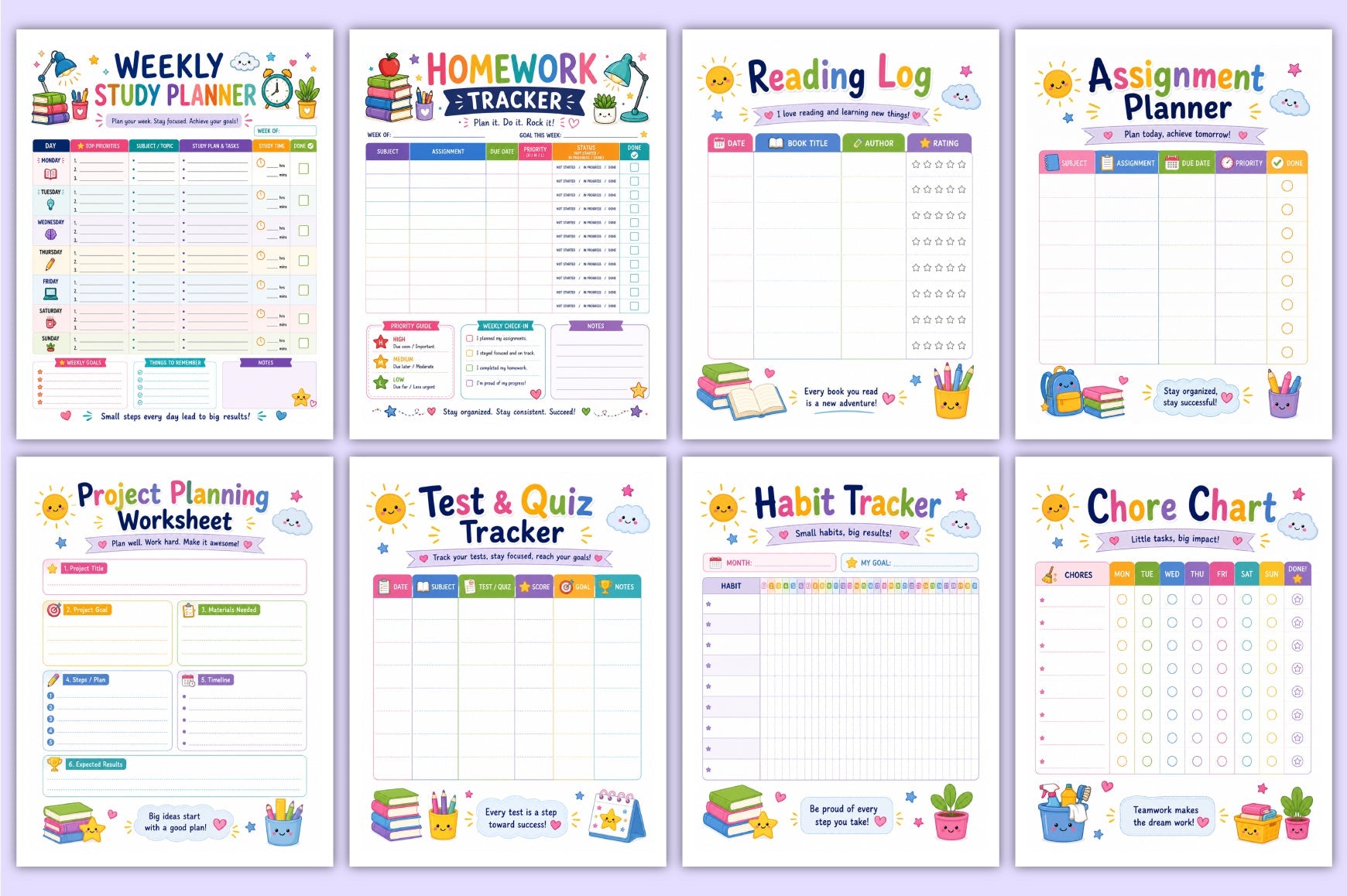 Kids Productivity Planner