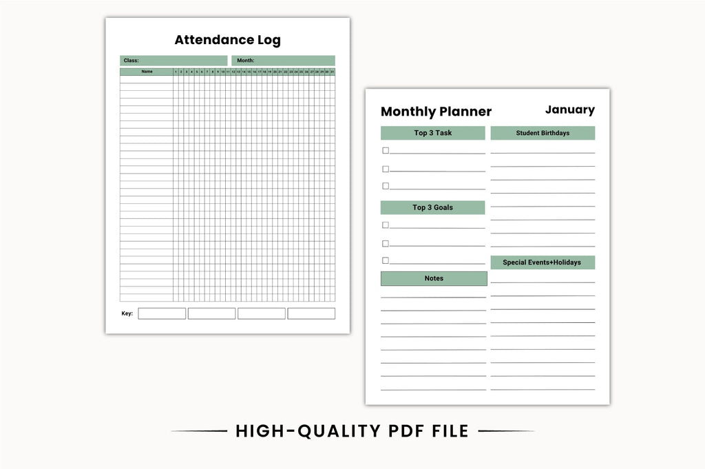 Teacher Classroom Planner