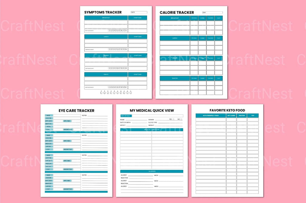 ADHD Progress Tracker habit tracker printable pages