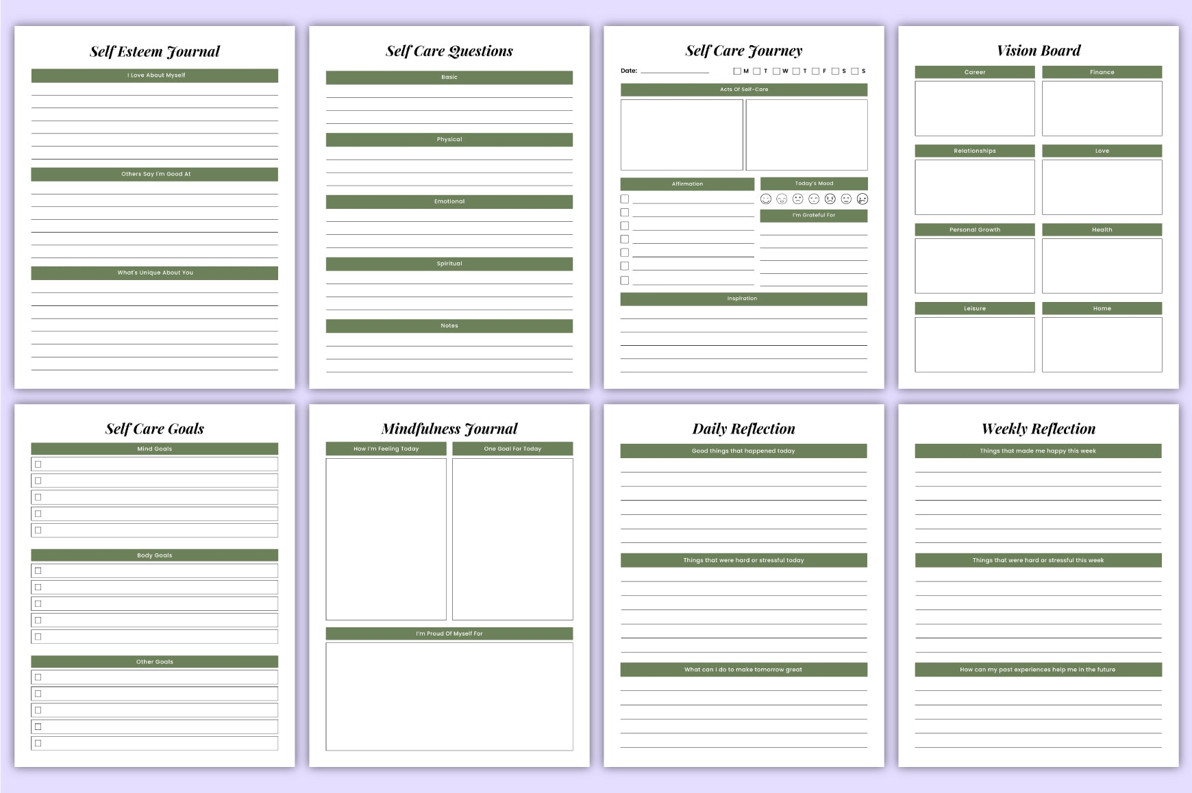 Self Care Journal