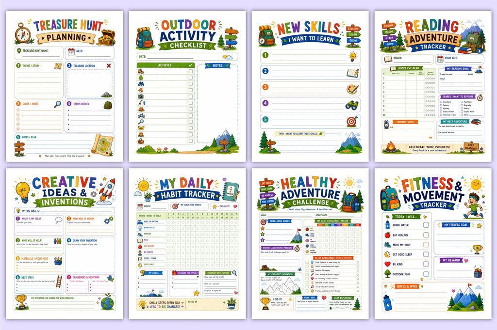 Smart Adventures For Kids Planner