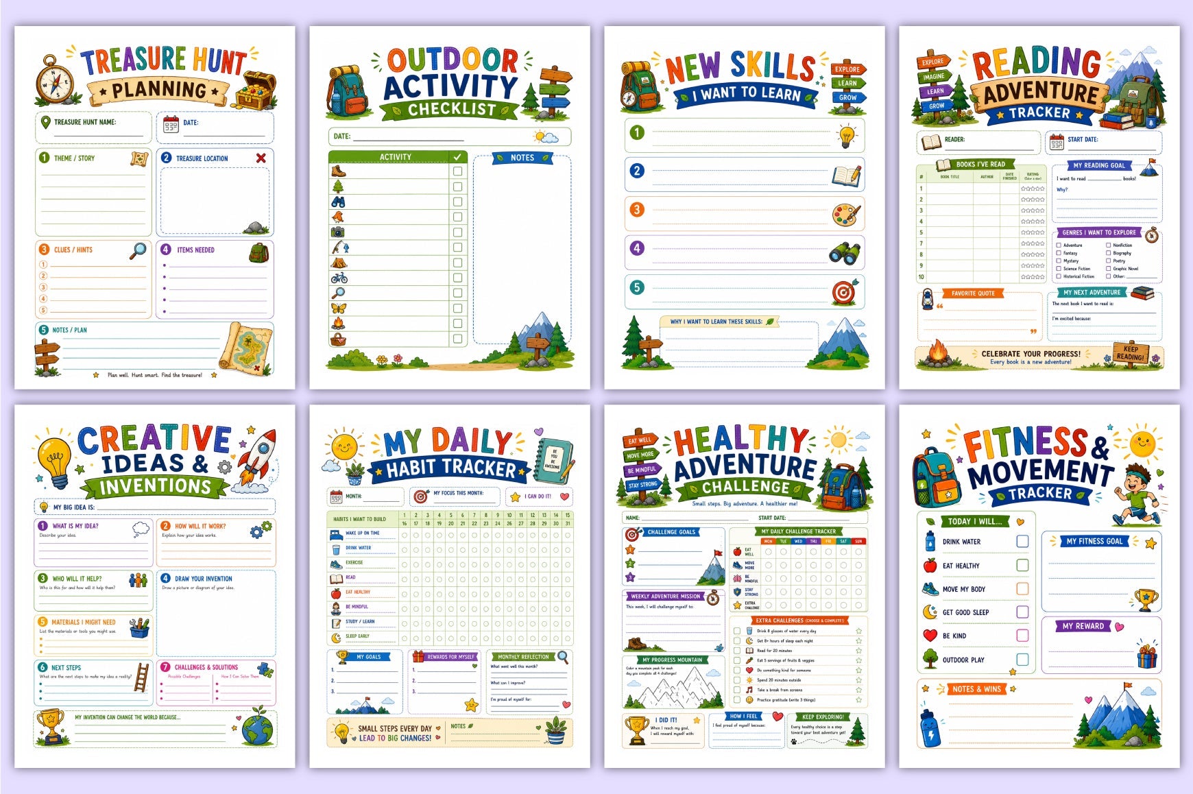 Smart Adventures For Kids Planner