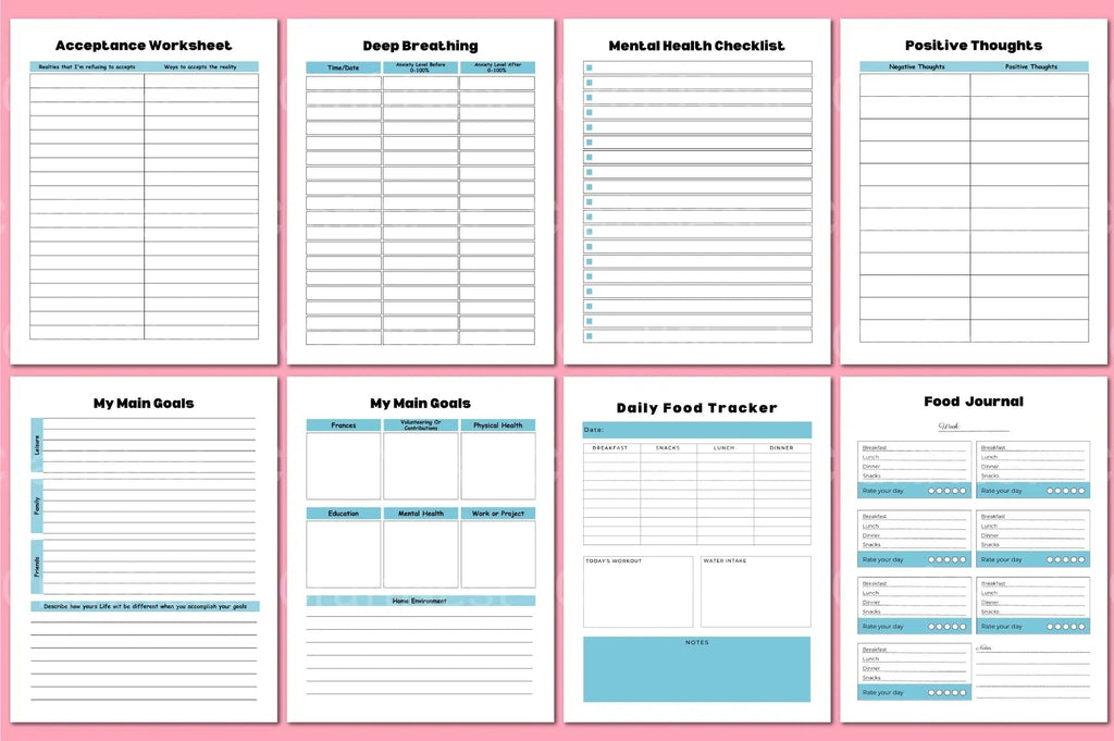 ADHD Printable Planner priority matrix page for task management and clarity