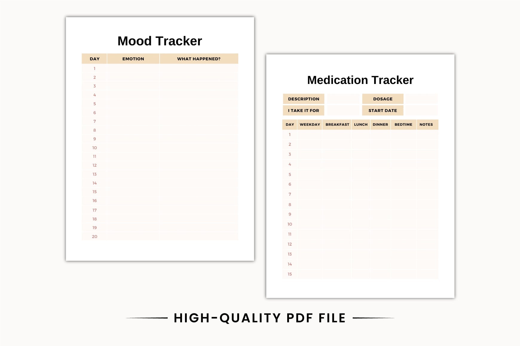 Wellness Self-Care Planner