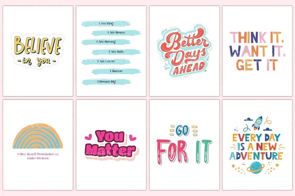Kids Positive Affirmations Canva Template