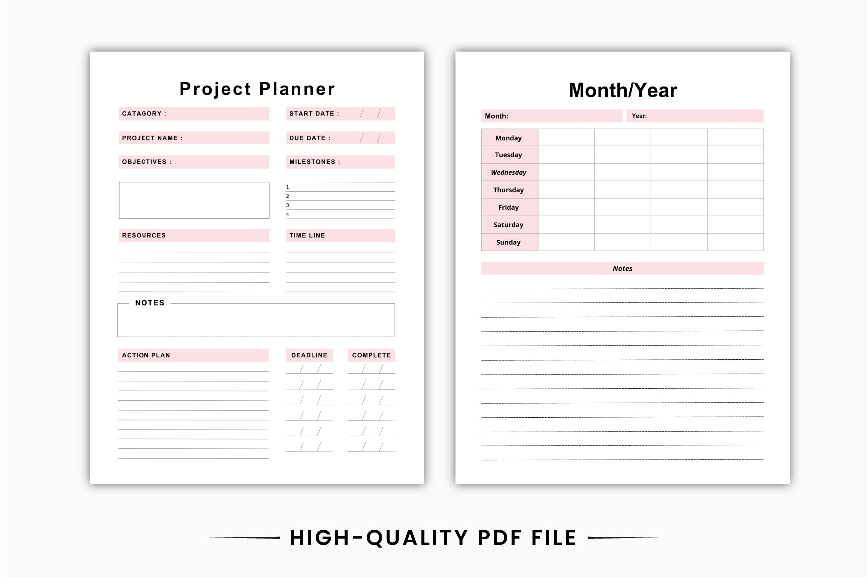 Pretty Babe Planner