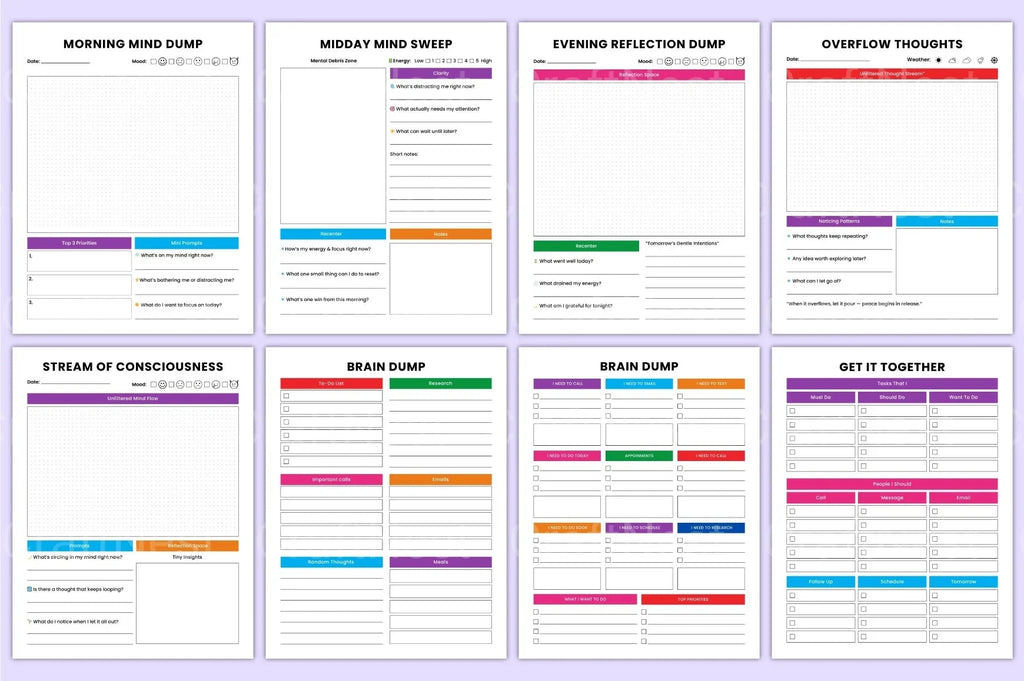 ADHD Printable Planner productivity guide for managing daily tasks
