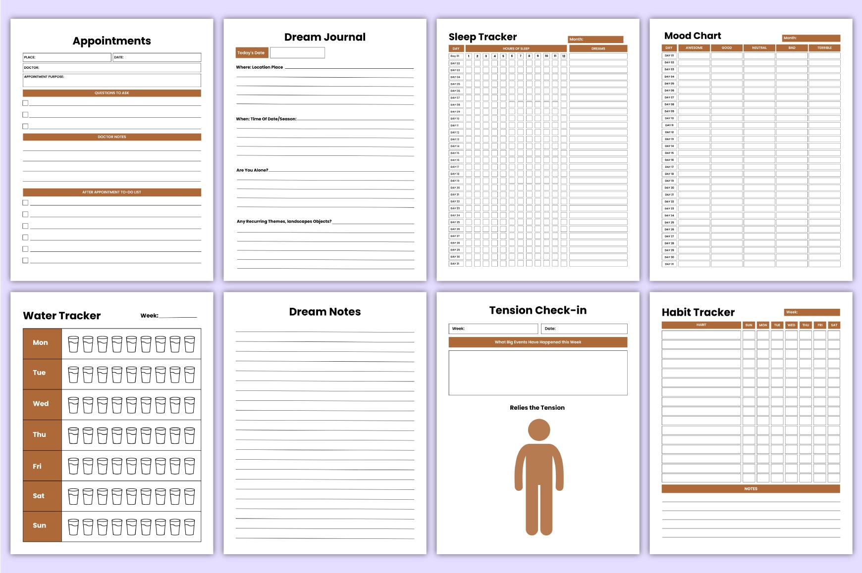 Anxiety Self Healing Journal