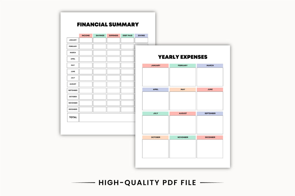 Rainbow Money Planner
