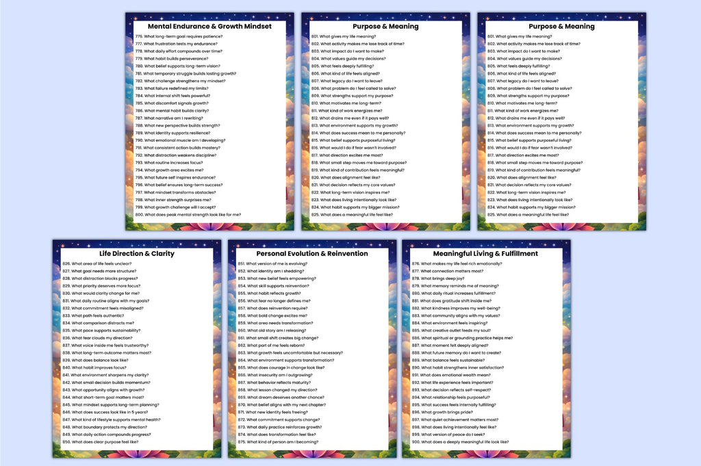 Mental Health Prompts