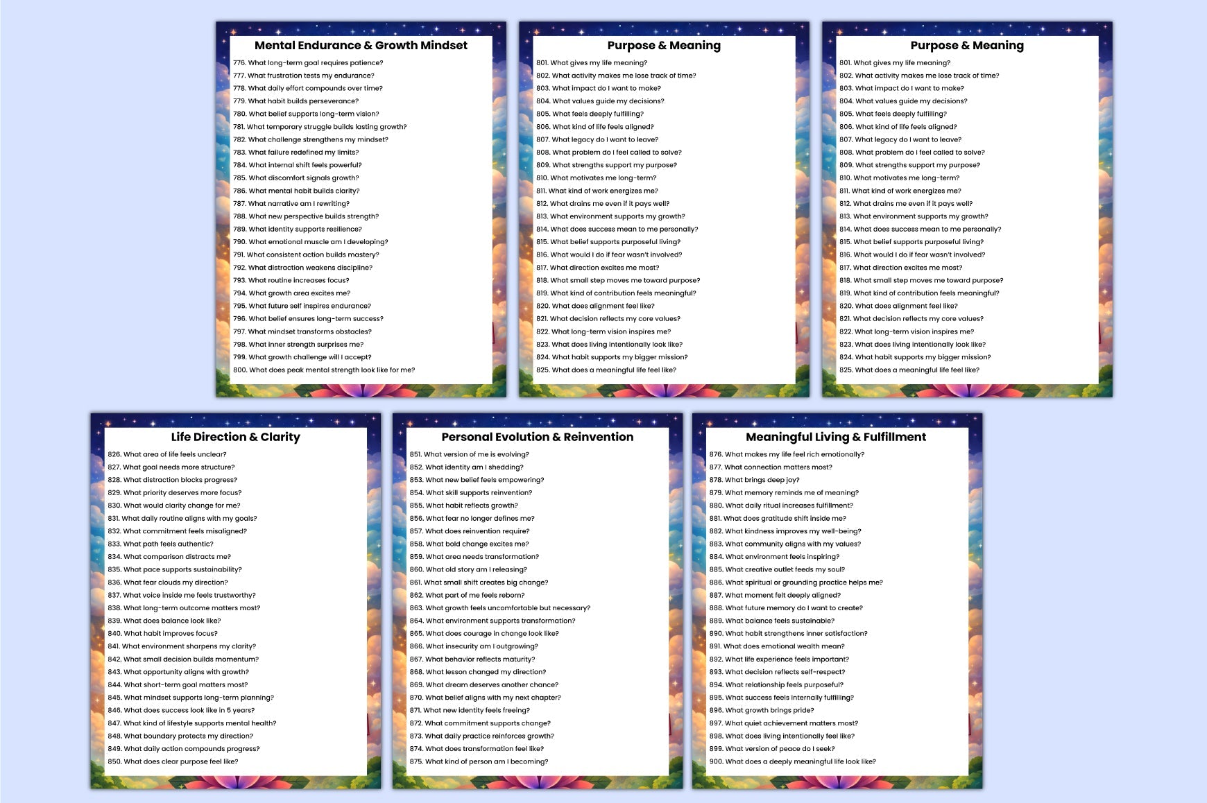 Mental Health Prompts
