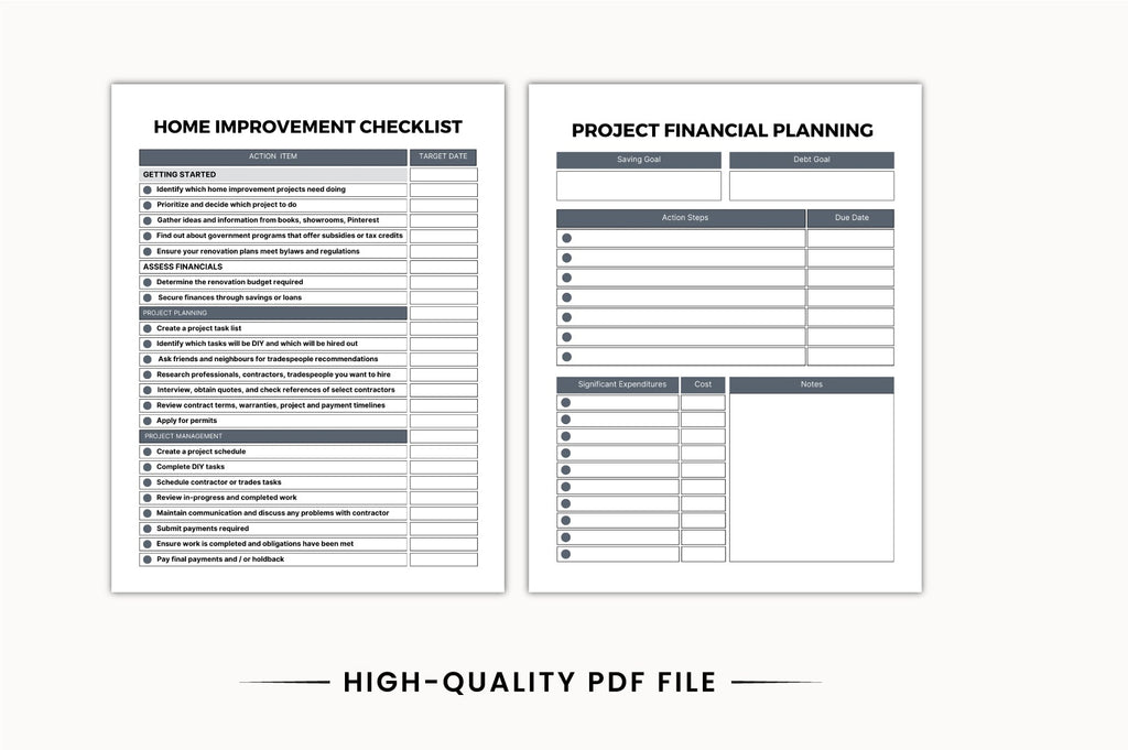 Home Care Repair Planner