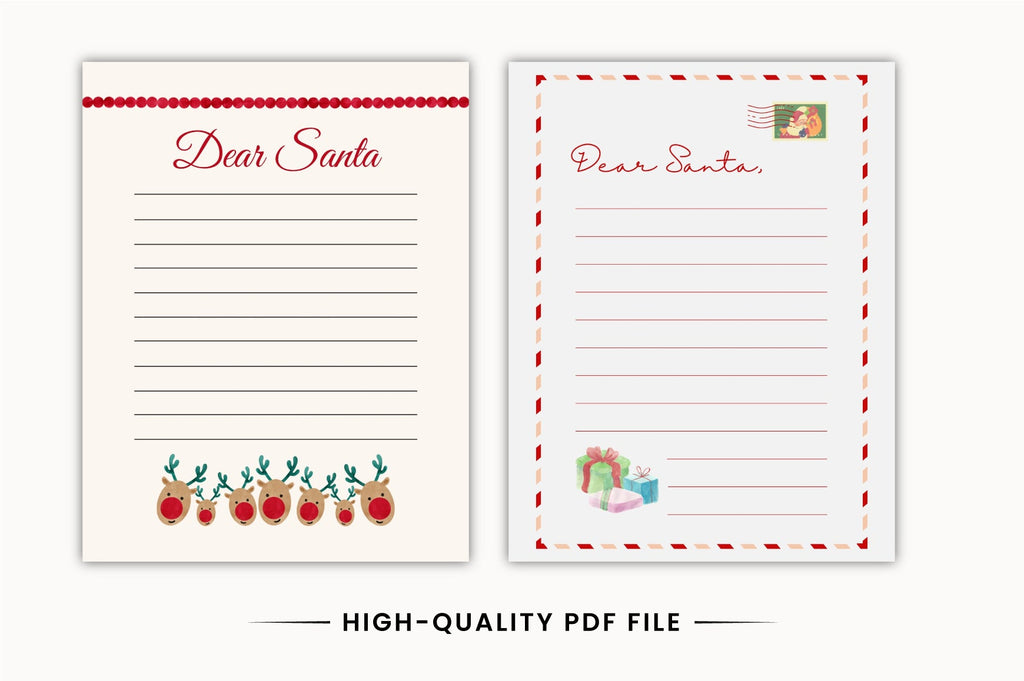 Dear Santa Christmas Activity Planner