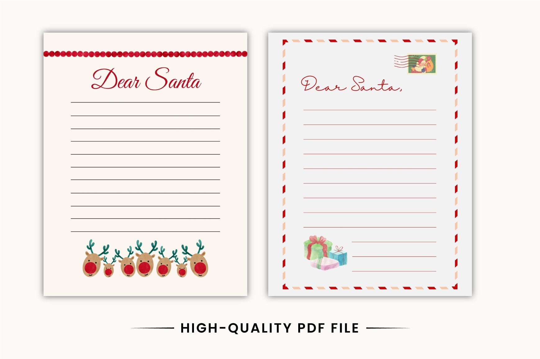 Dear Santa Christmas Activity Planner