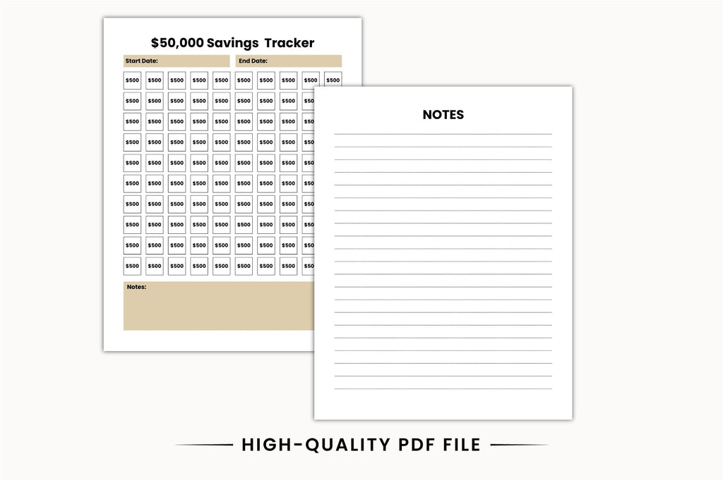 Personal Budget Savings Journal