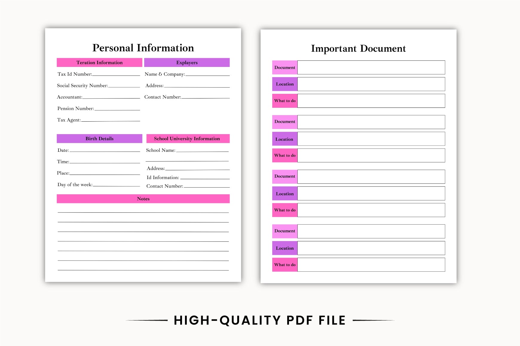 Legacy End of Life Planner