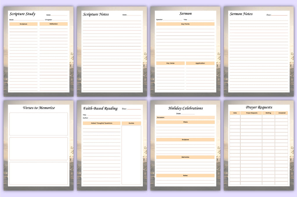 Faith Prayer Reflection Journal
