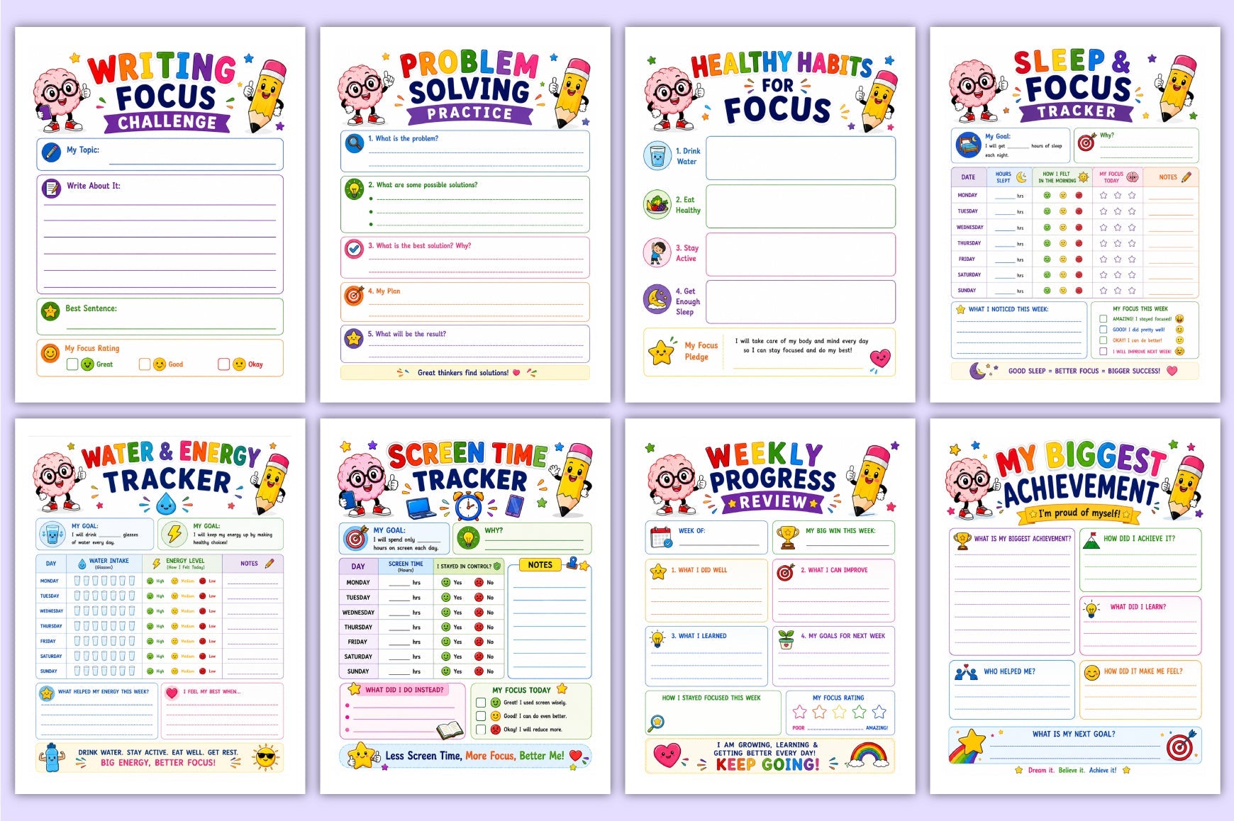 Super Focus For Kids Planner
