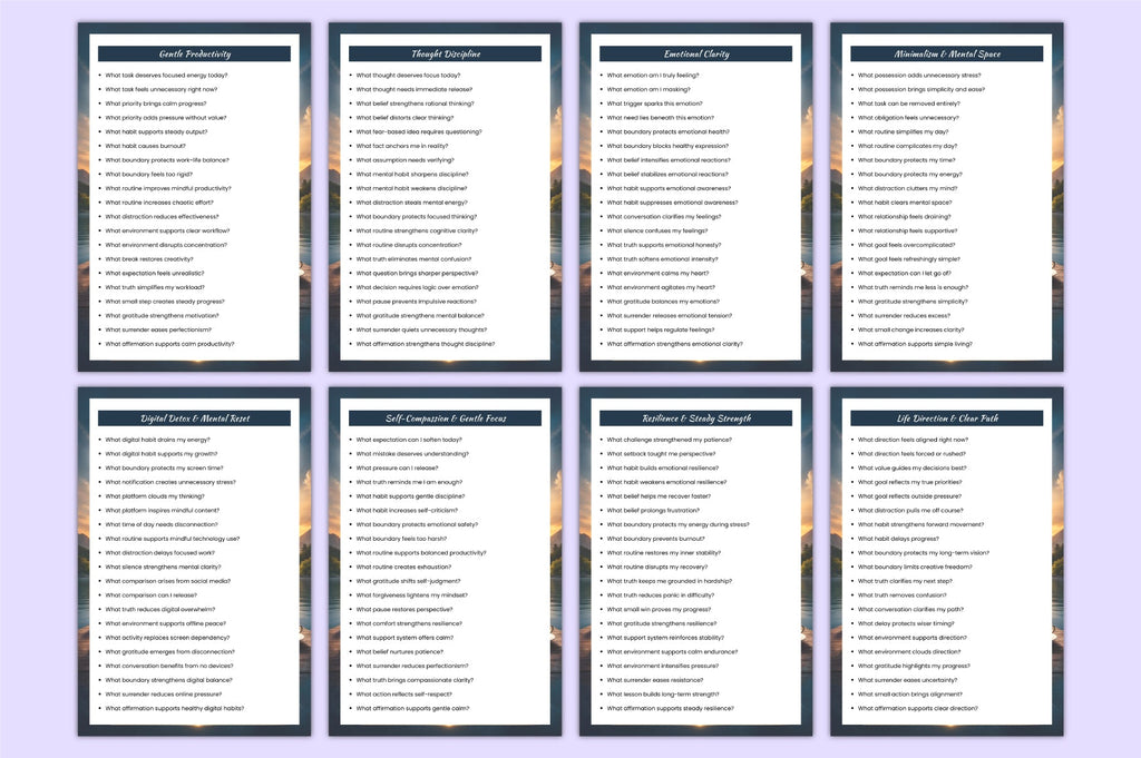 Calm Clarity Prompts Collection