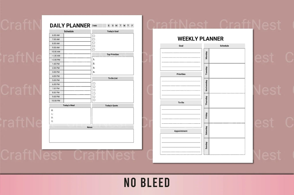Comprehensive ADHD organization planner with printable productivity and planning templates