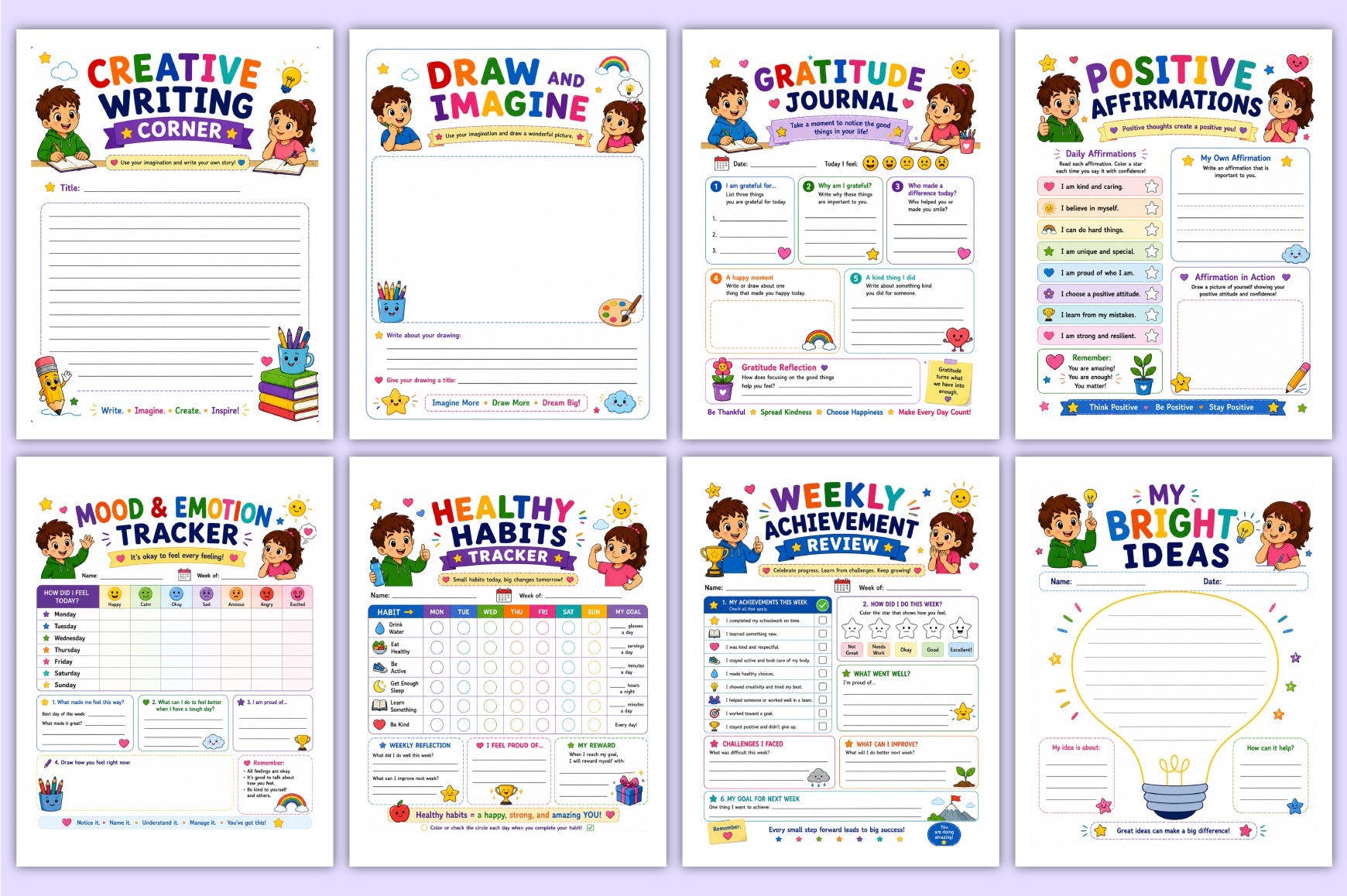 Brain Boost For Kids Planner
