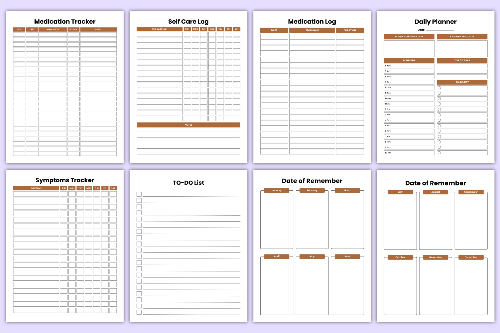 Anxiety Self Healing Journal