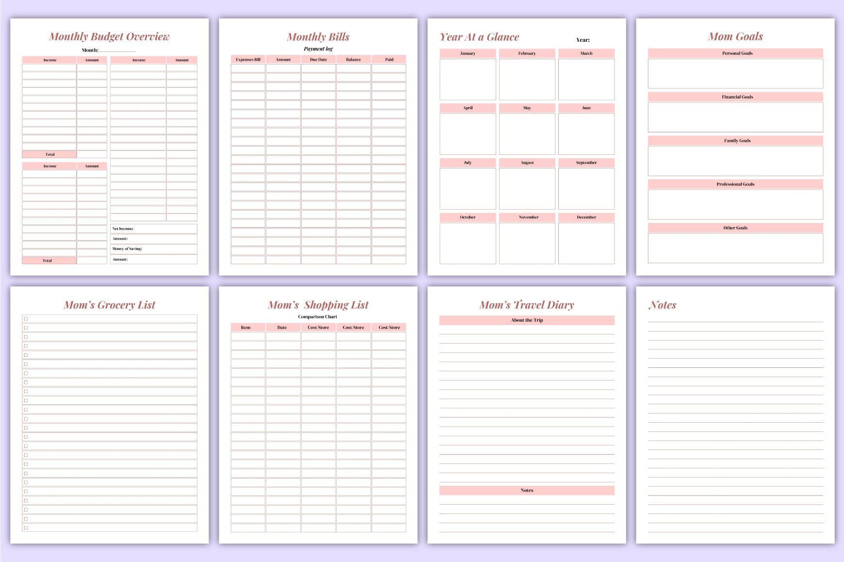 Ultimate Mom Life Workbook