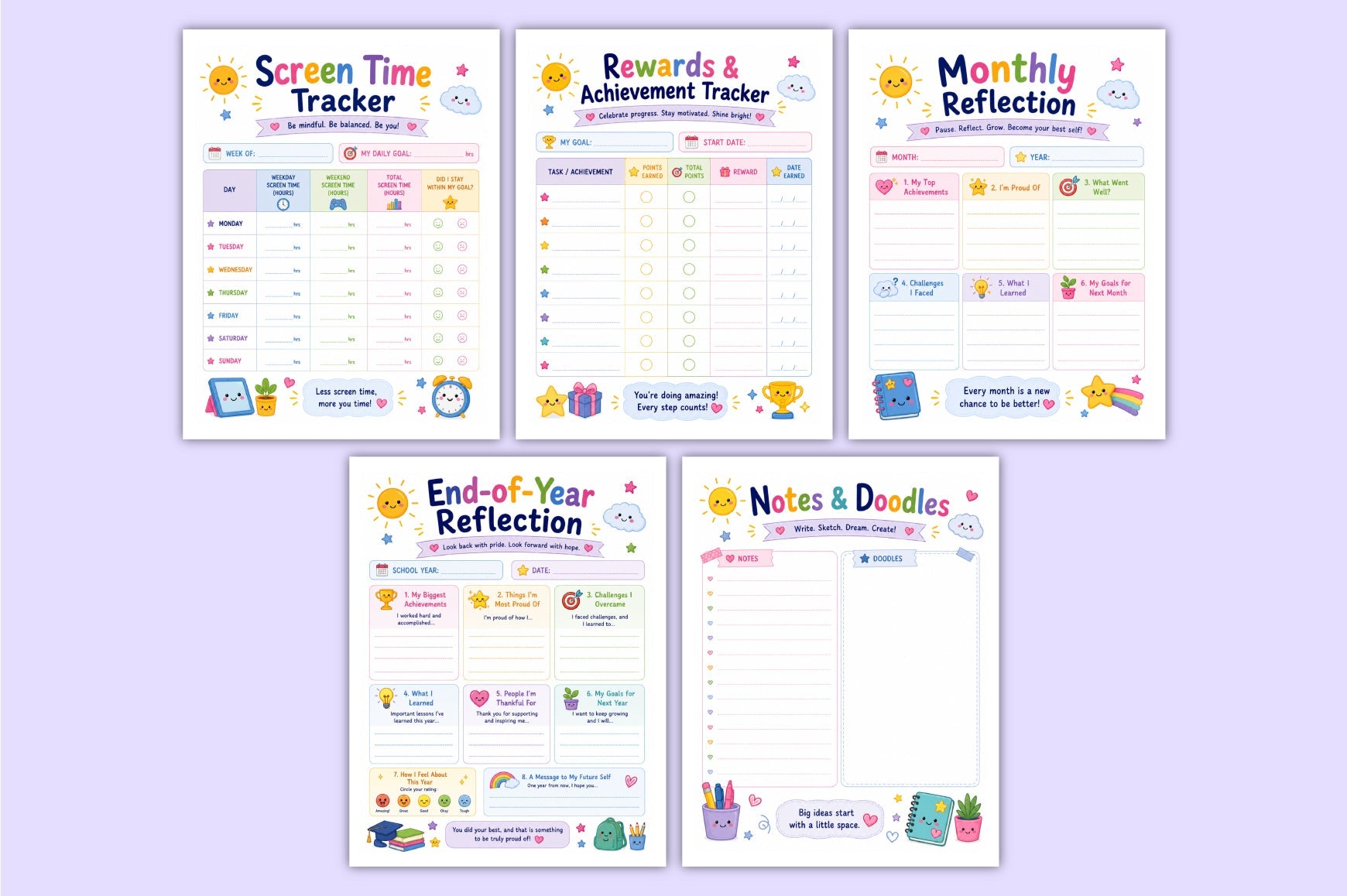 Kids Productivity Planner