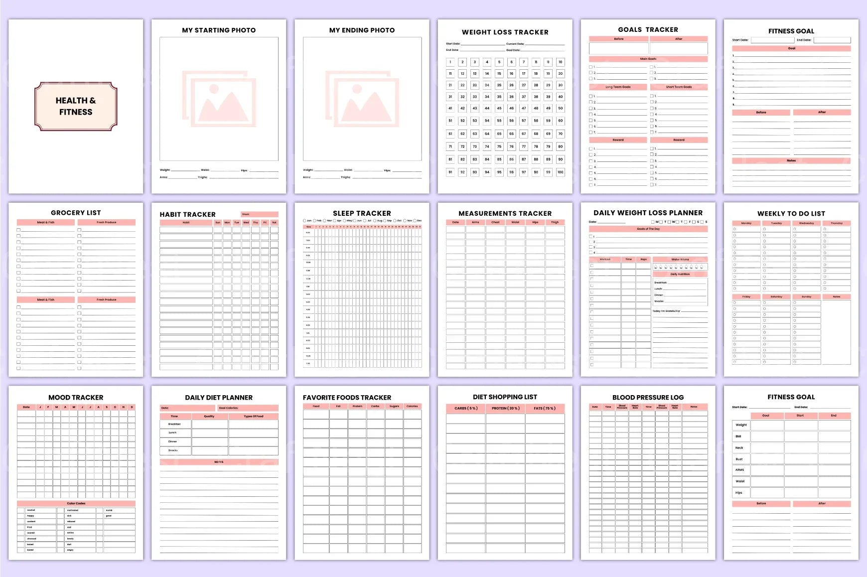 Ultimate ADHD Life Organizer printable life planning worksheets