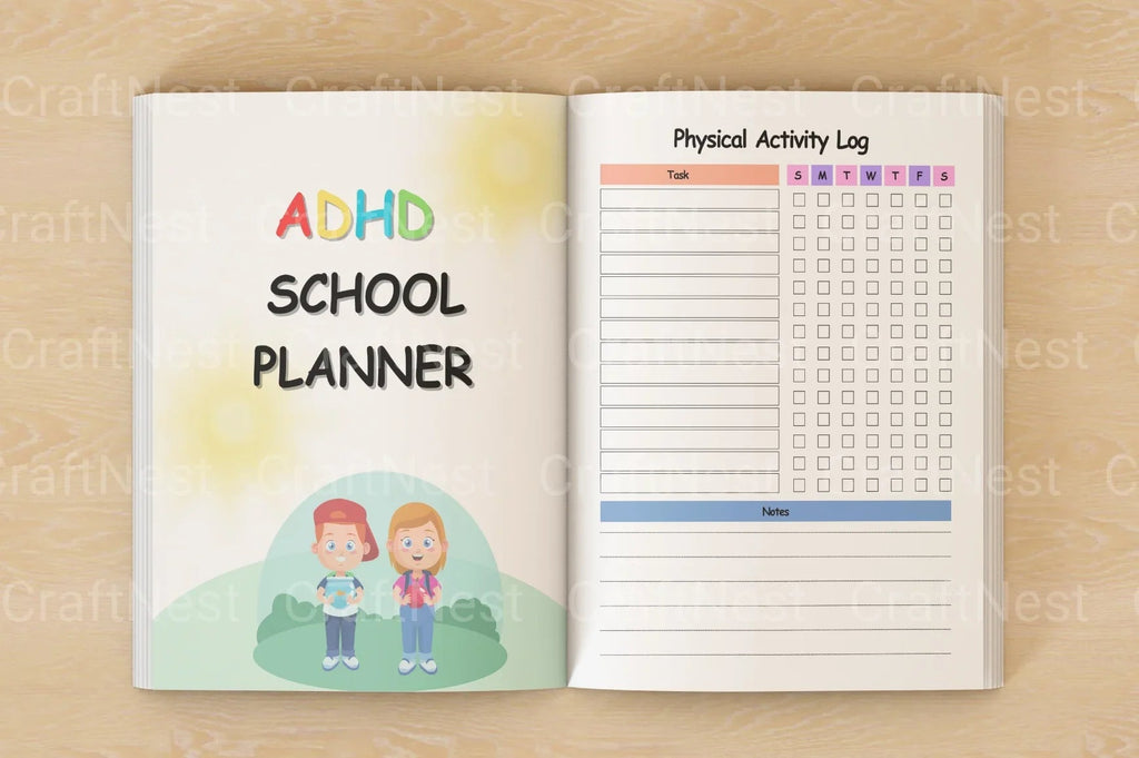 ADHD Printable Planner exam preparation and study planner