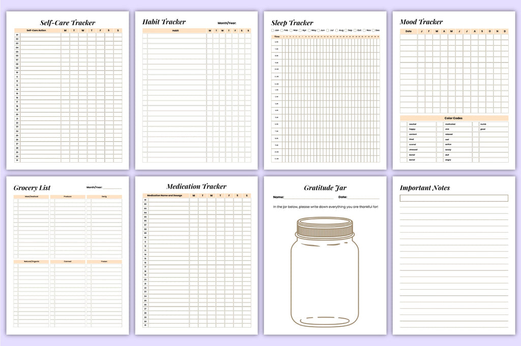 Vision Board Life System Planner