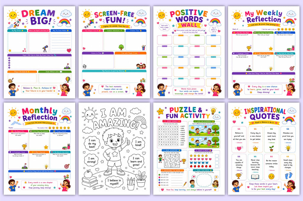 Positive Mind For Kids Planner