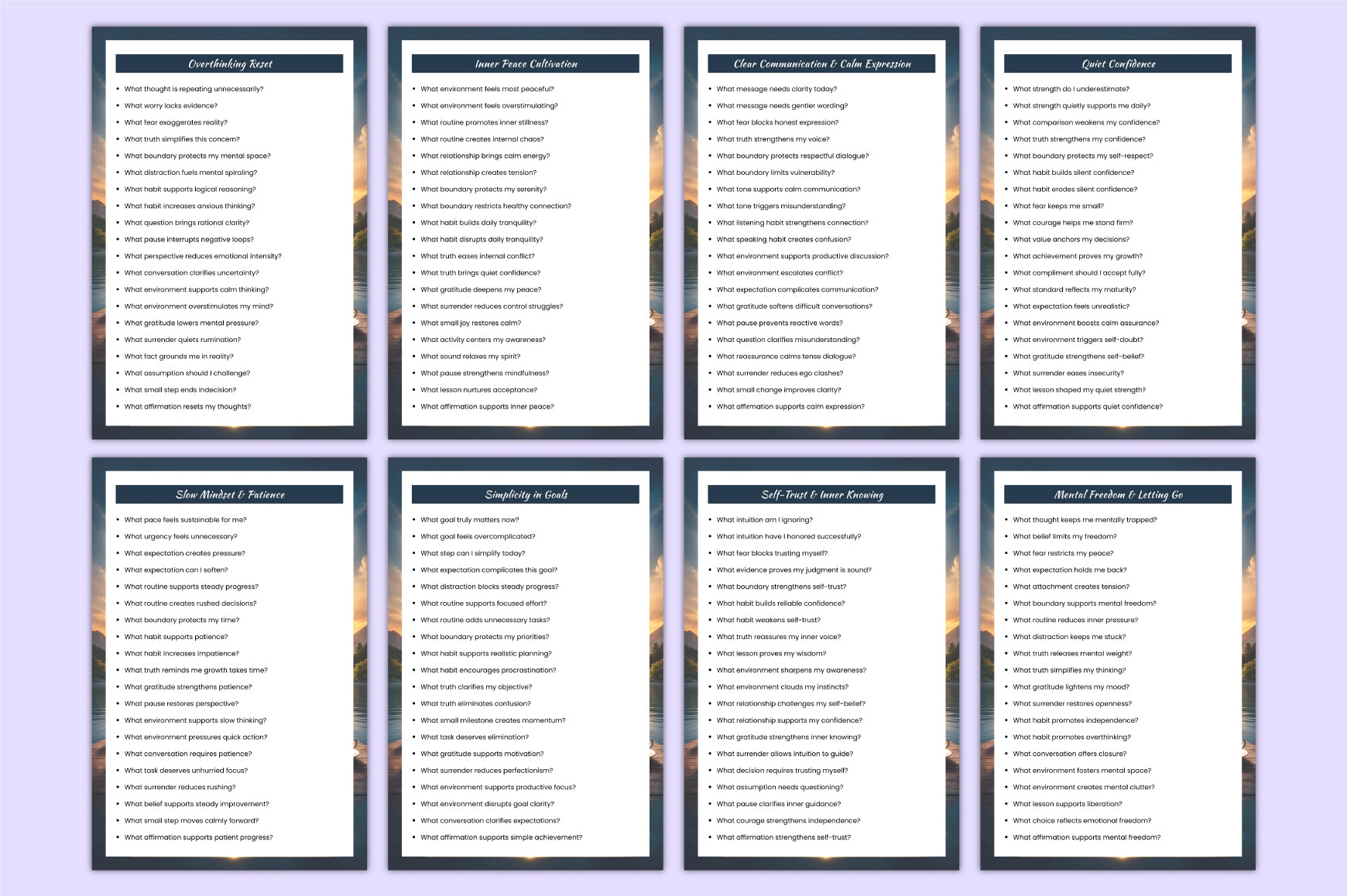 Calm Clarity Prompts Collection
