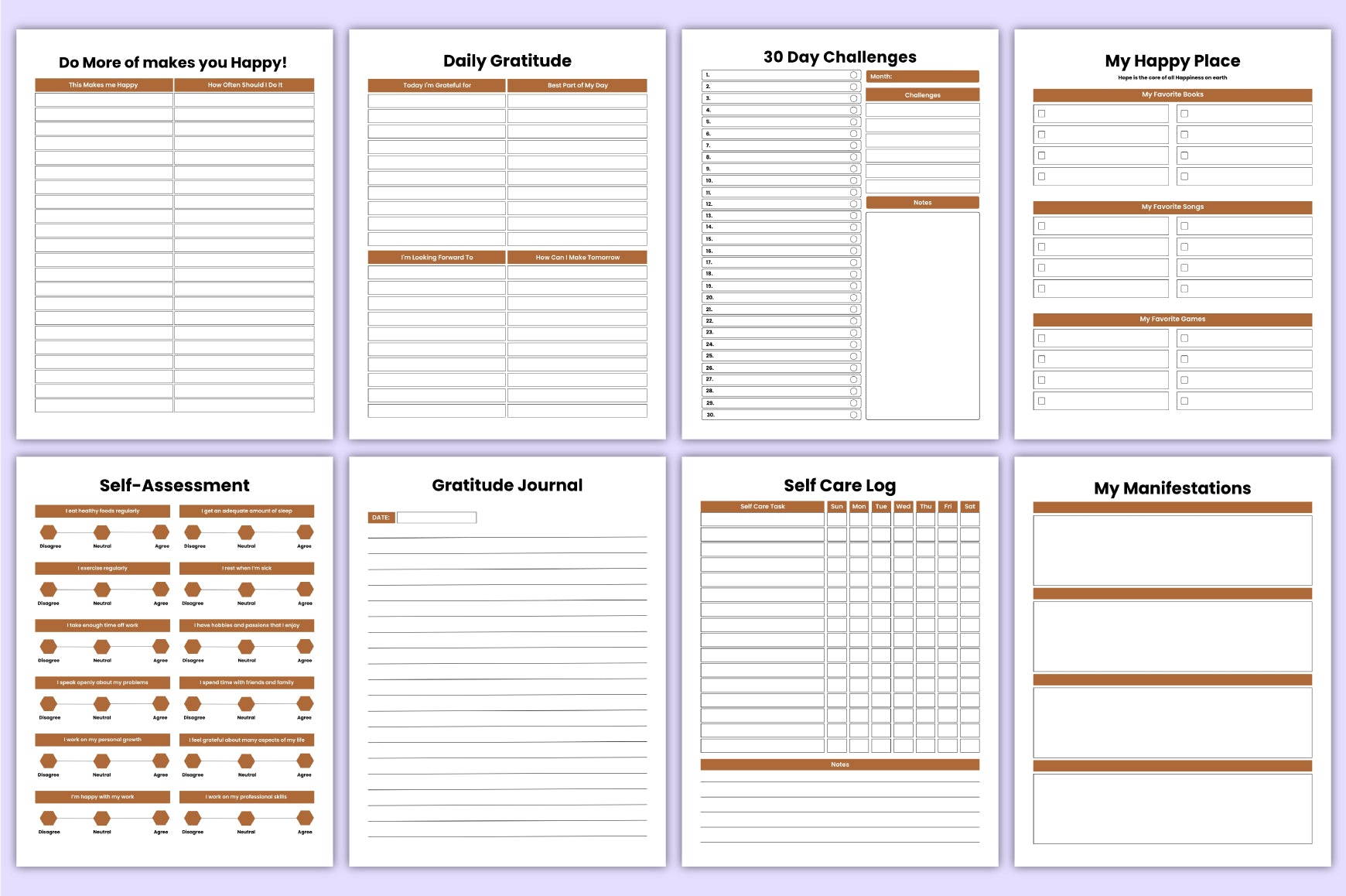 Anxiety Self Healing Journal