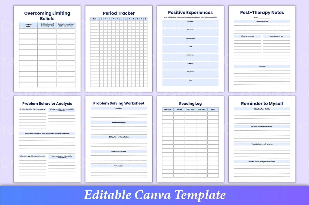 ADHD Printable Planner preview page showing structured focus layout
