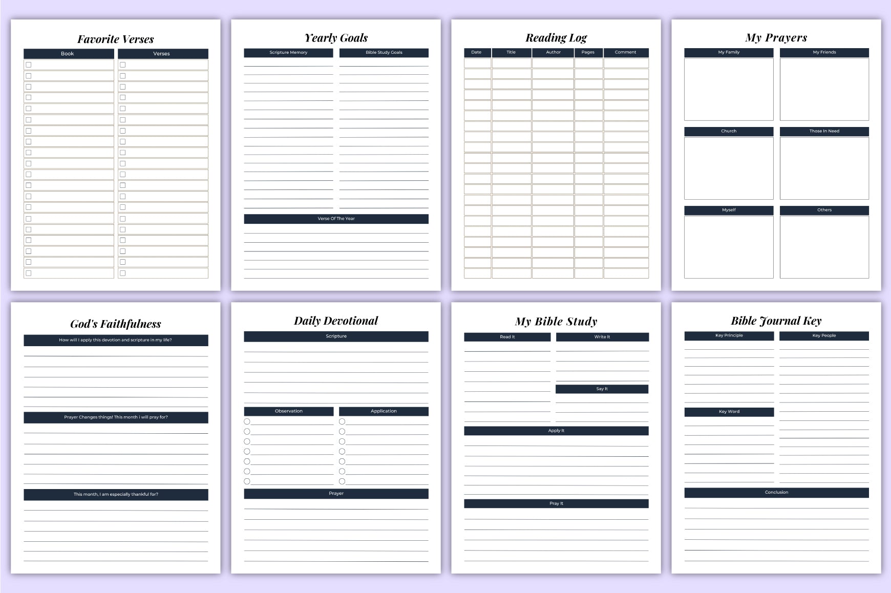 Bible Devotion Planner