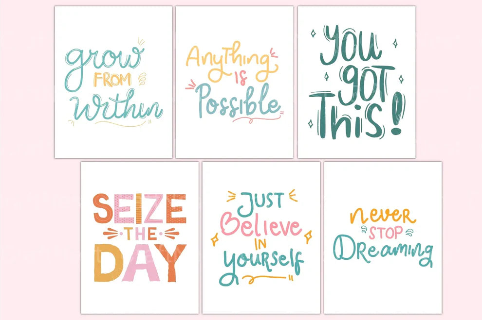 Kids Positive Affirmations Canva Template