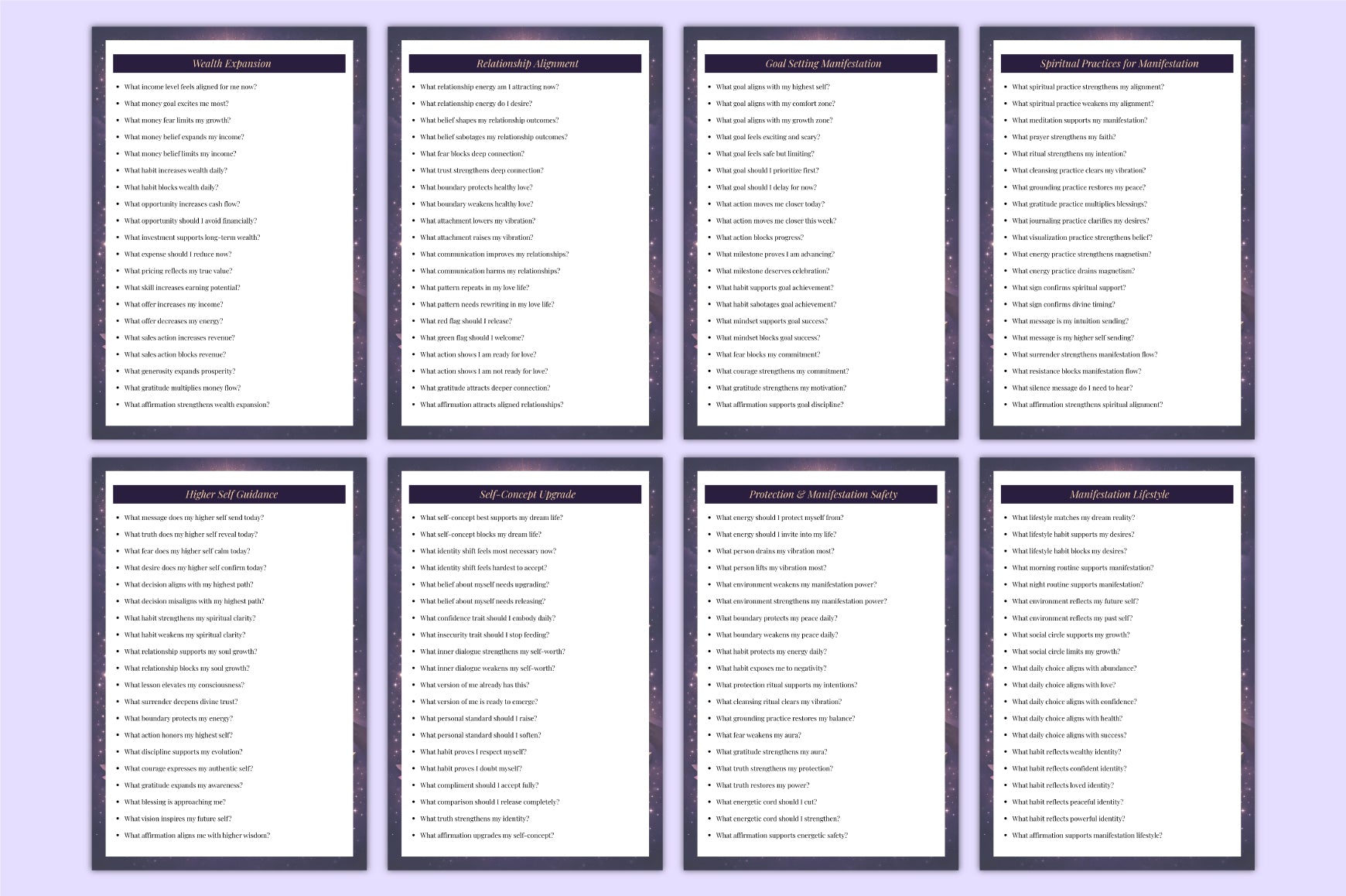 Manifestation Attraction Prompts