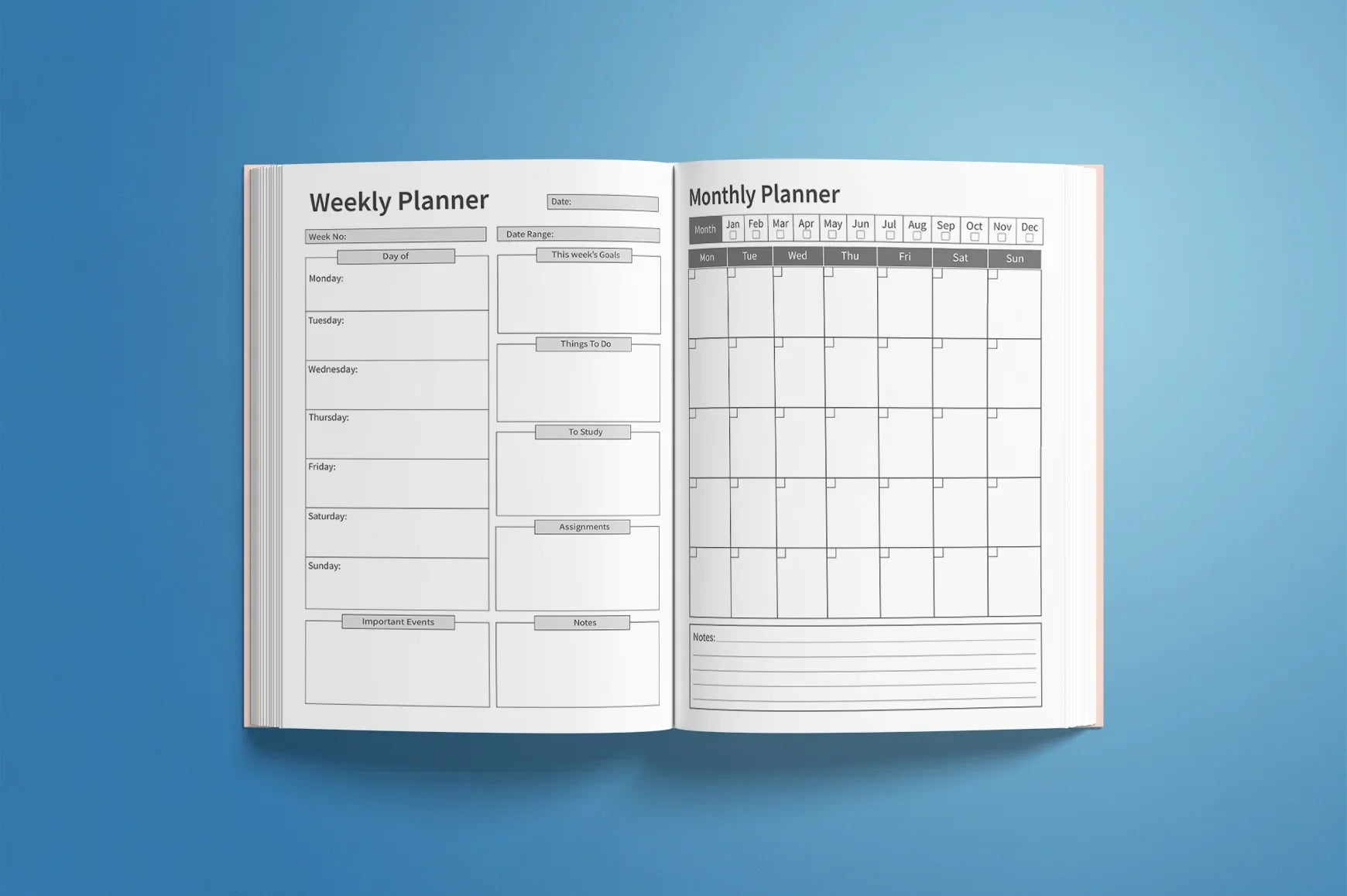 ADHD Planner from 100 Planner complete planner bundle preview
